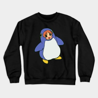 I draw cafe penguin suit chiyo chan Crewneck Sweatshirt